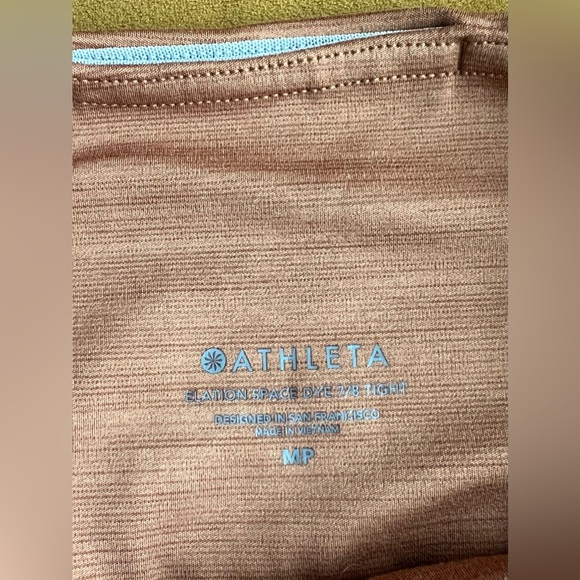 Athleta Women's Elation Space Dye 7/8 Brown Tights - Picture 2 of 10